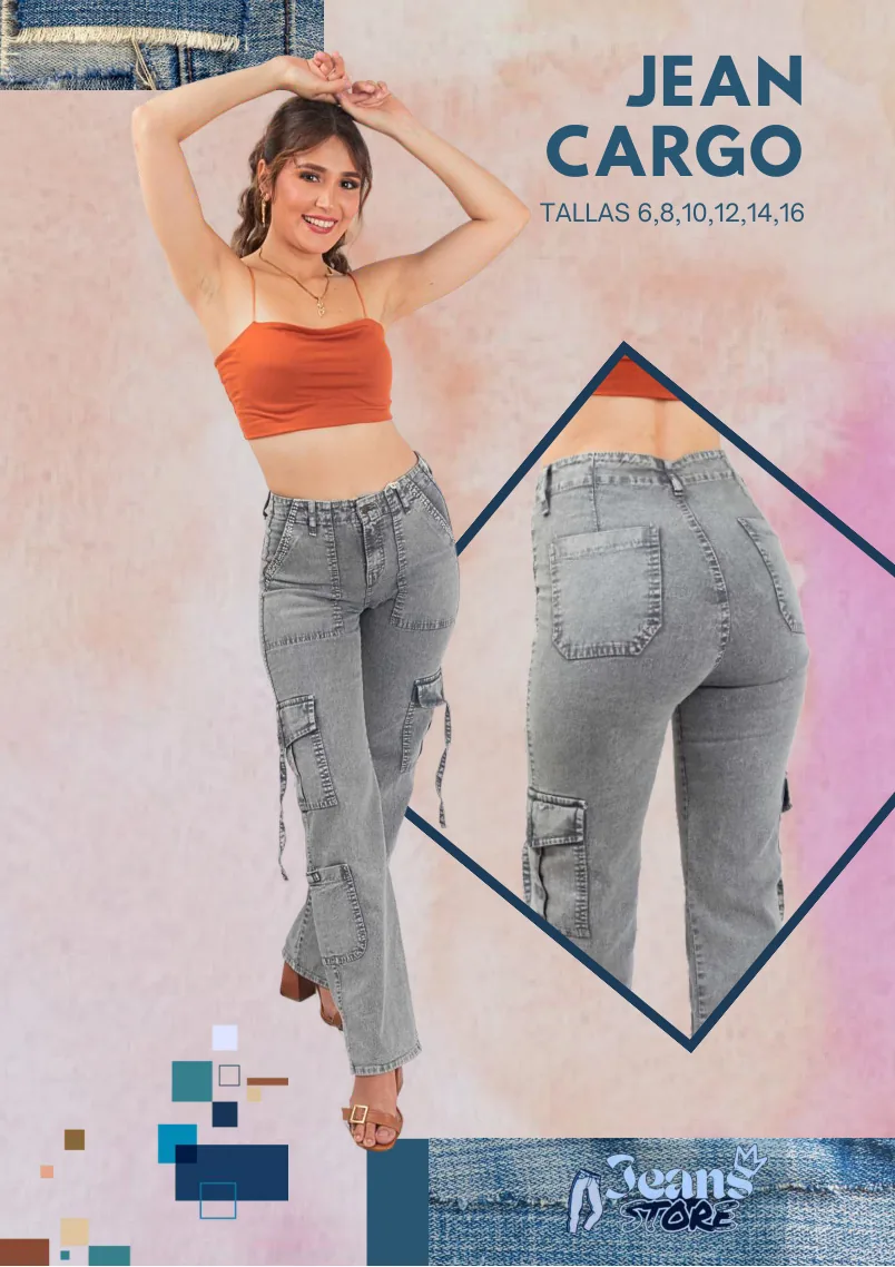 CARGO JEAN MUJER
